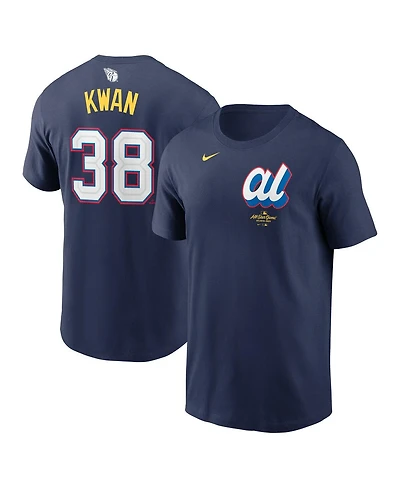 Nike Men's Steven Kwan Navy American League 2025 All-Star Edition Name Number T-Shirt