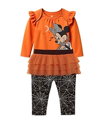 Disney Baby Girls Minnie Mouse Halloween Skeggings Set