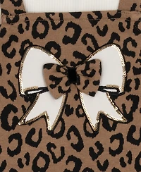 Rare Editions Baby Girls 2-Piece Cheetah Print Jumper Bodysuit Set