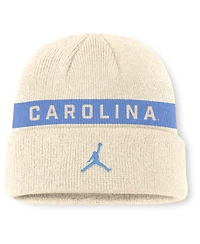 Jordan Men's Natural/Light Blue North Carolina Tar Heels Peak Primetime Utility Cuffed Knit Hat