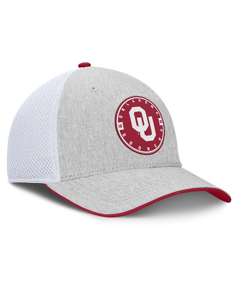 Fanatics Men's Heather Gray/White Oklahoma Sooners Trigger Flex Hat