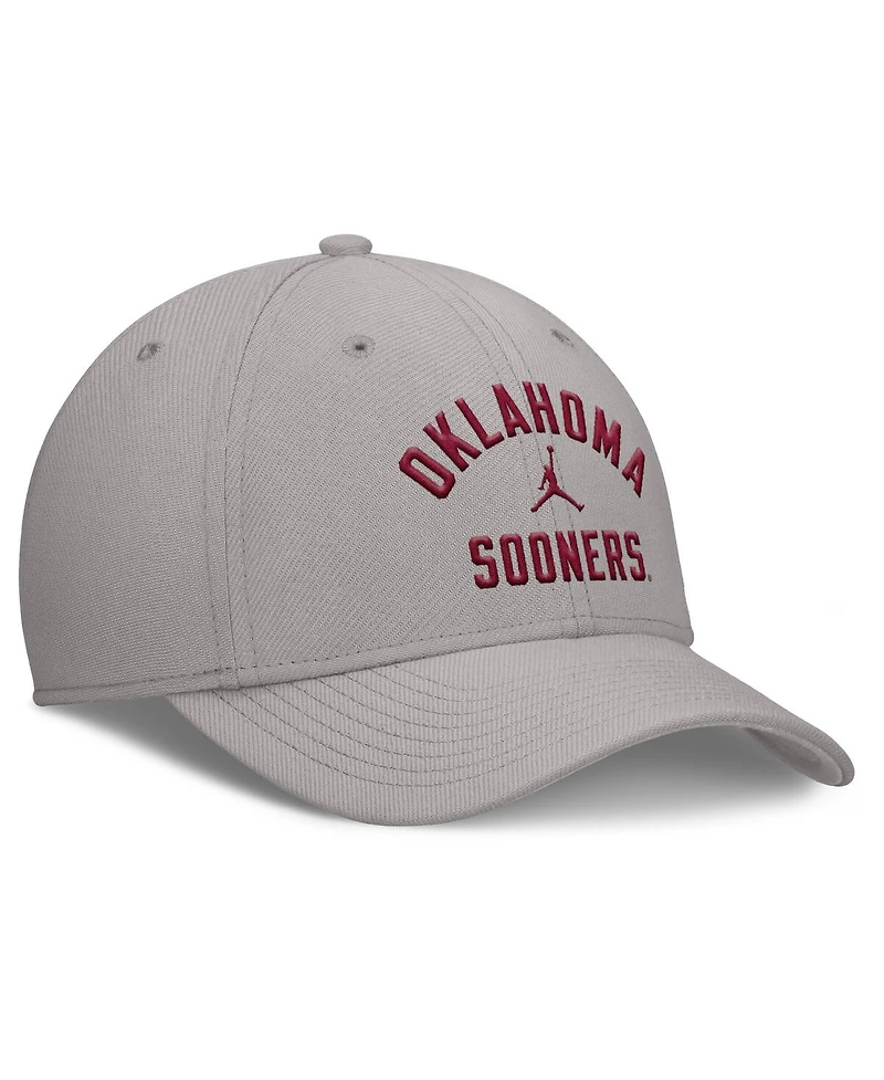 Jordan Men's Gray Oklahoma Sooners Rise Prep Performance Flex Hat