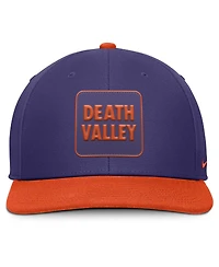 Nike Men's Purple/Orange Clemson Tigers 2025 Sideline Campus Pro Local Snapback Hat