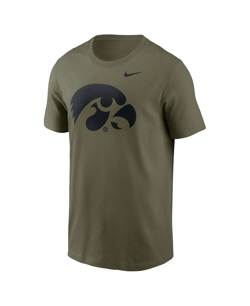 Nike Men's Olive Iowa Hawkeyes Primetime Logo Performance T-Shirt