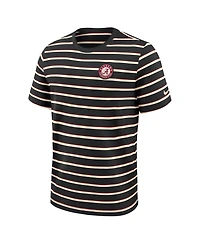 Nike Men's Black Alabama Crimson Tide Athletic Prep Legacy Summit Stripe T-Shirt