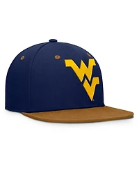 Fanatics Men's Navy/Brown West Virginia Mountaineers Noboa Fitted Hat