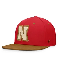 Fanatics Men's Scarlet/Brown Nebraska Huskers Noboa Fitted Hat
