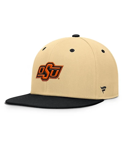 Fanatics Men's Khaki/Black Oklahoma State Cowboys Balance Fitted Hat