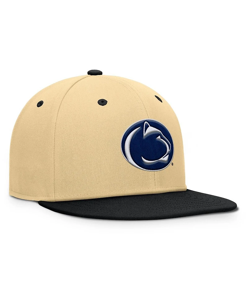 Fanatics Men's Khaki/Black Penn State Nittany Lions Balance Fitted Hat