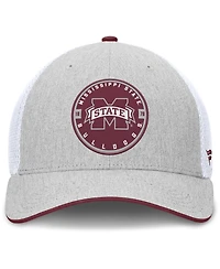 Fanatics Men's Heather Gray/White Mississippi State Bulldogs Trigger Flex Hat