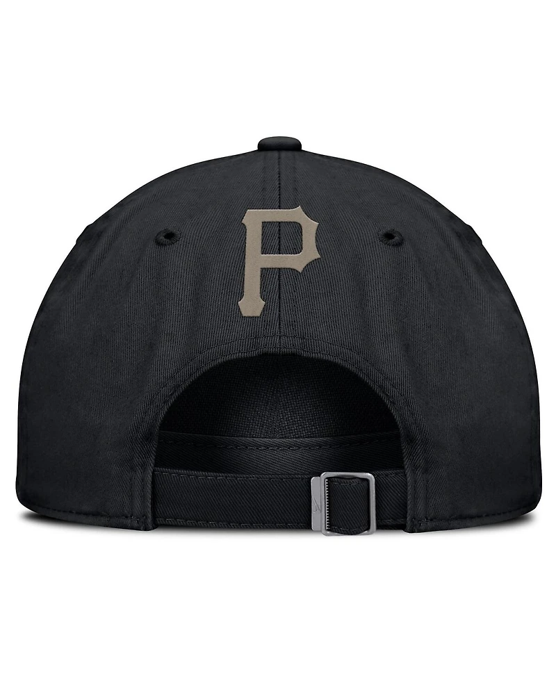 Nike Men's Black Pittsburgh Pirates Camo Pack Club Adjustable Hat