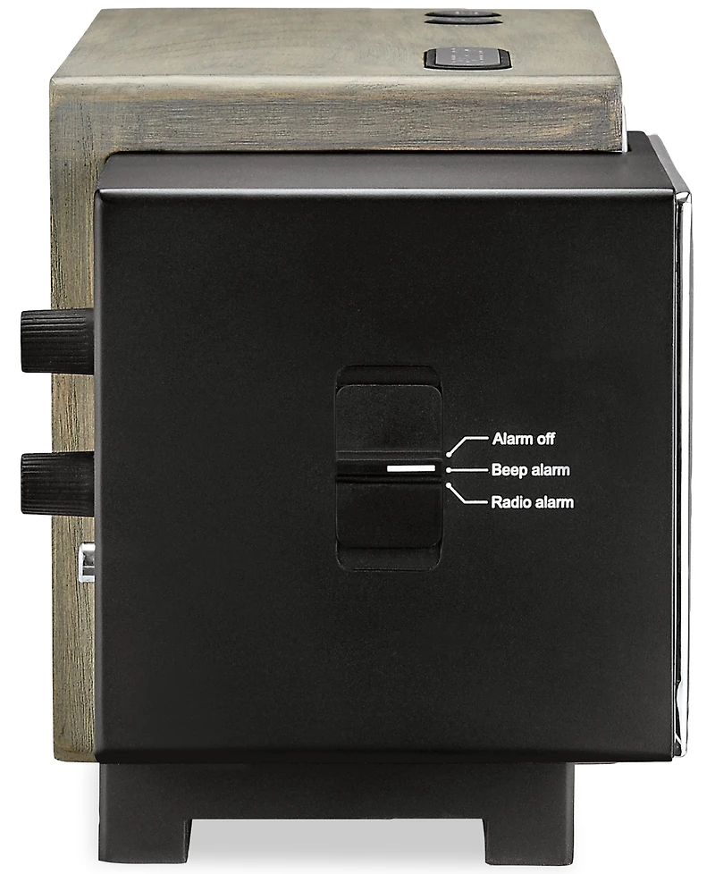 Bulova Precision Tone Silver Clock Radio