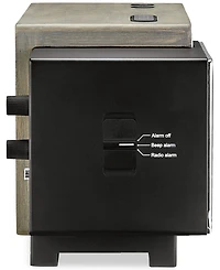 Bulova Precision Tone Silver Clock Radio