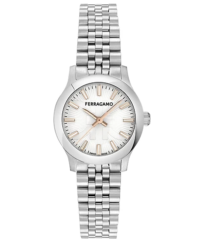 Ferragamo Women's Swiss Duo Stainless Steel Bracelet Watch 28mm