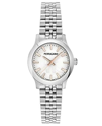 Ferragamo Women's Swiss Duo Stainless Steel Bracelet Watch 28mm