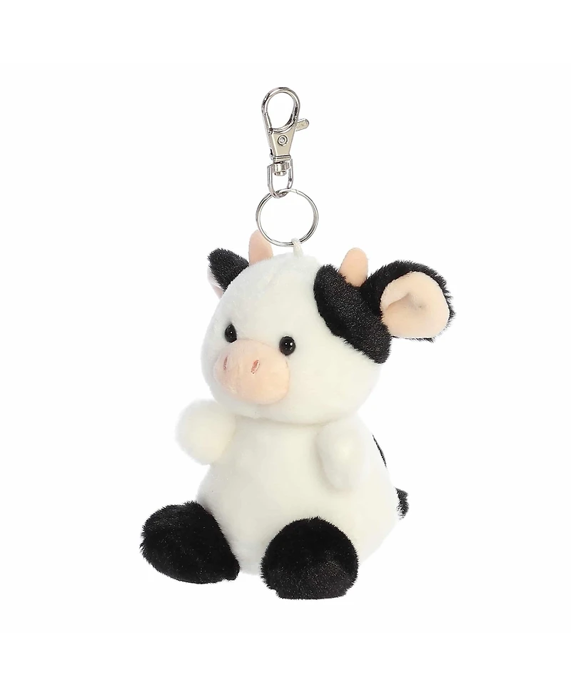 Aurora Mini Sweetie Cow Palm Pals Adorable Clip-On White 4"