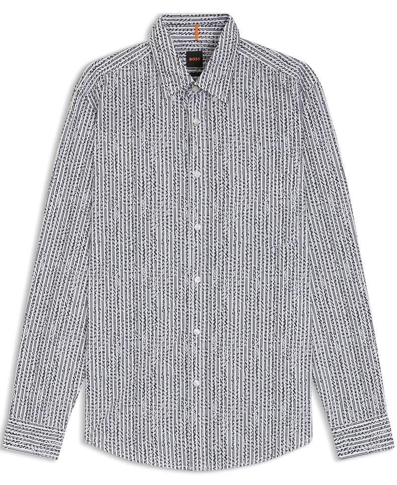 Boss by Hugo Men's Cotton Poplin Regular-Fit Shirt
