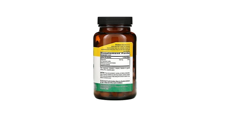 Country Life Chelated Magnesium, 250 Mg, 180 Tabs
