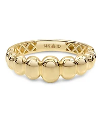 Devata Dome Puffy Ring in 14K Gold, Size 8, approx. 3.0 grams
