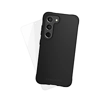Case-Mate Protection Pack Tough Case and Glass Screen Protector for Samsung Galaxy S23-Black
