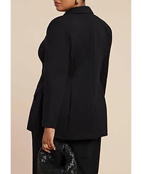 Eloquii Women's Plus Ultimate Nipped Waist Blazer