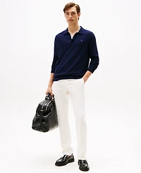 Tommy Hilfiger Men's Long-Sleeve Polo Cotton Cashmere Sweater