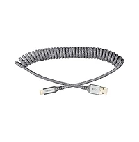 Ventev Helix Usb A to Apple Lightning High Speed Travel 3 Foot Cable-Gray