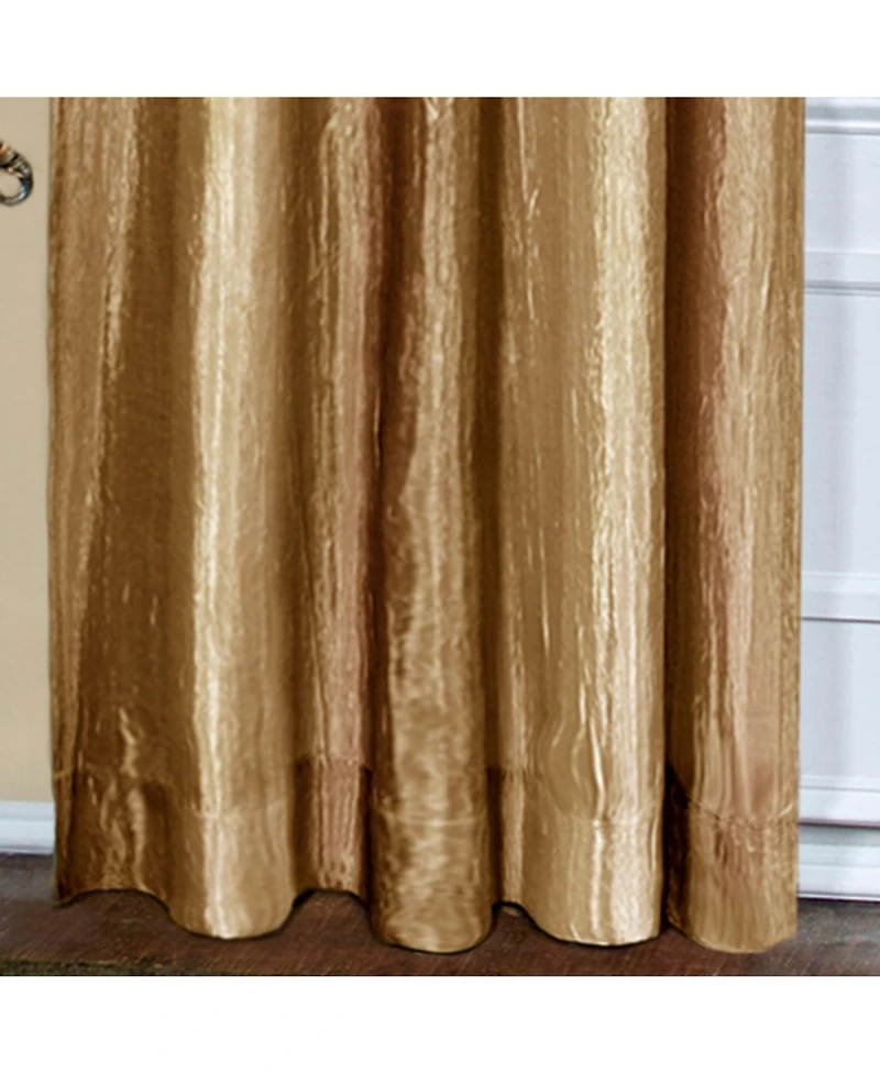GoodGram Ombre Crushed Satin Sheer Single Window Curtains & Valances - 50 in. W x 84 L, Sage