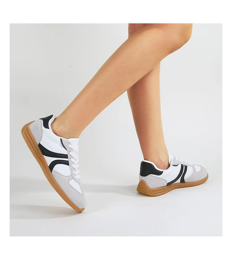 Berness Lorna Stripe Retro Sneakers