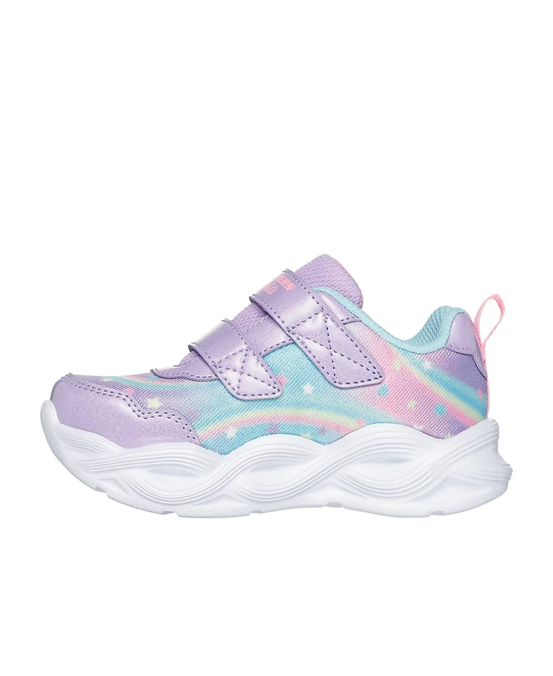 Skechers Toddler Girls S Lights: Twisty Glow Light-Up Fastening Strap Casual Sneakers from Finish Line
