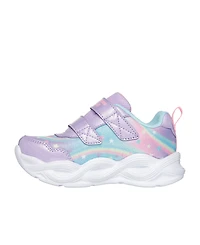 Skechers Toddler Girls S Lights: Twisty Glow Light-Up Fastening Strap Casual Sneakers from Finish Line