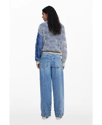 Desigual Women's Two-tone knit cardigan