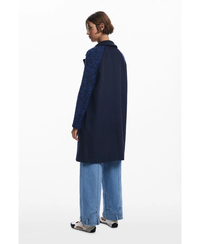 Desigual Women's Combined wool coat