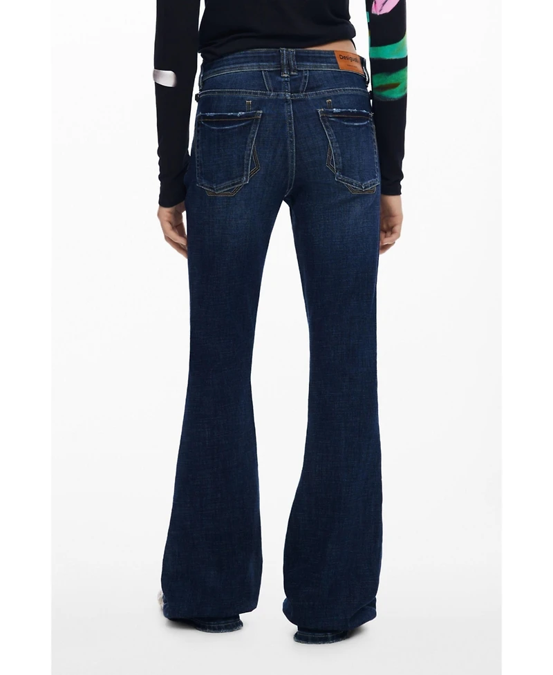 Desigual Women's Washed flared jeans