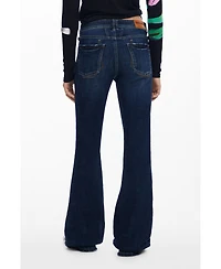 Desigual Women's Washed flared jeans