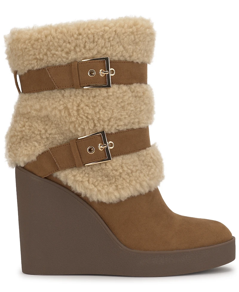 Jessica Simpson Women's Meztyn Cozy Wedge Booties