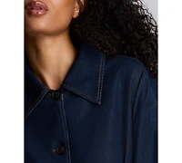 Kenneth Cole Women's Belted Maxi Trench Coat