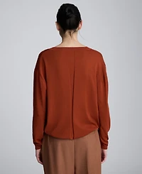 Kenneth Cole Women's V-Neck Pullover Sweater