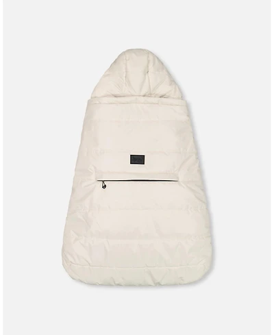 Deux par Deux Baby Unisex 3-In-1 Multifunction Cover for Car Seat, Stroller, and Baby Carrier In Off-White - Baby