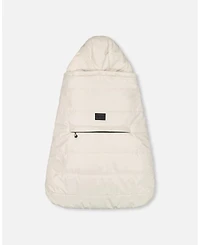 Deux par Deux Baby Unisex 3-In-1 Multifunction Cover for Car Seat, Stroller, and Baby Carrier In Off-White - Baby