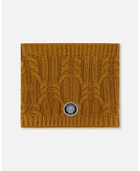 Deux par Boy Lined Winter Neckwarmer Brown Sugar - Toddler|Child