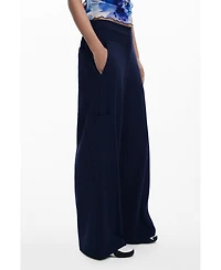 Desigual Women's Straight plain tailor trousers