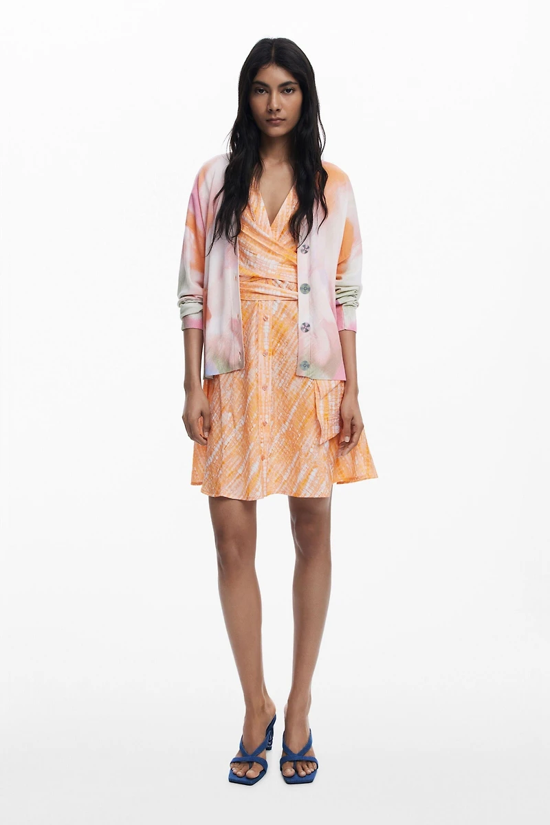 Desigual Women's Tie-dye floral cardigan