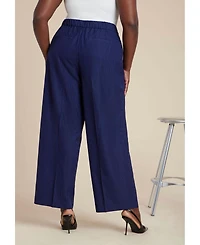 Eloquii Women's Pinstripe Trouser