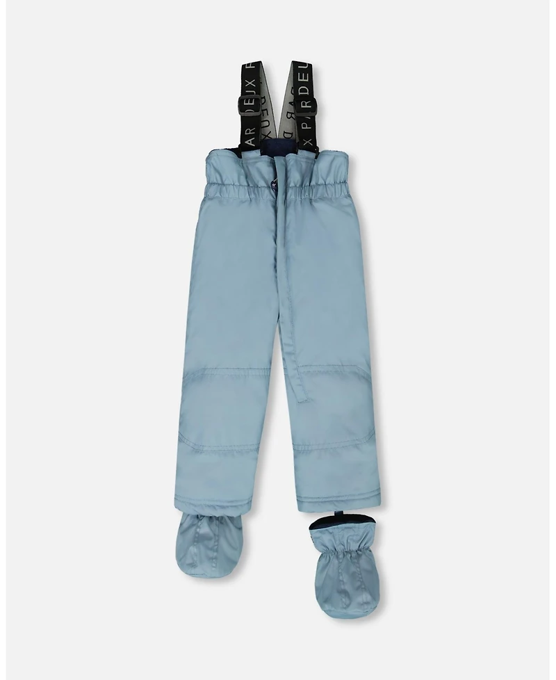 Deux par Baby Boy Two-Piece Play Snowsuit Blue Gray - Baby|Toddler