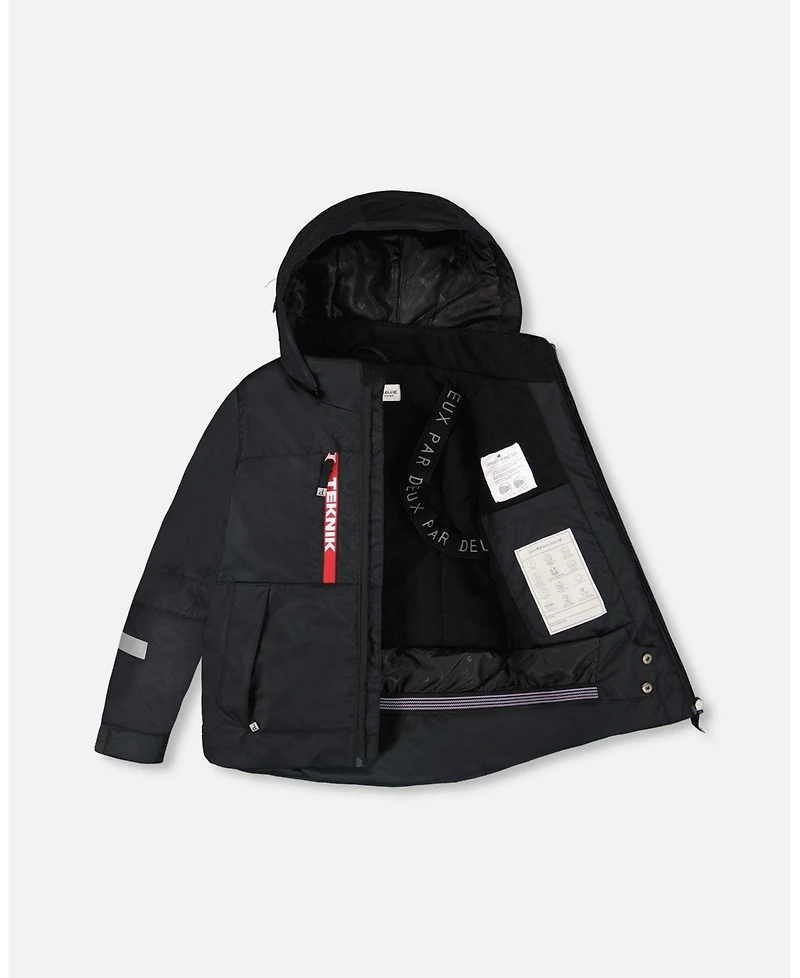 Deux par Deux Boy Two-Piece Teknik Snowsuit Red - Toddler|Child