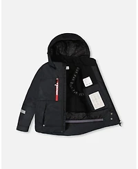 Deux par Deux Boy Two-Piece Teknik Snowsuit Red - Toddler|Child