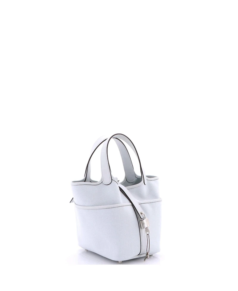 Pre-Owned Hermes Pm Cargo Picotin Lock Bag Canvas and Swift