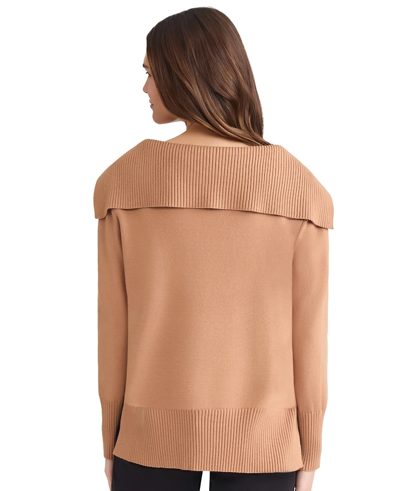 Jones New York Women's Oversized Collar Sweater