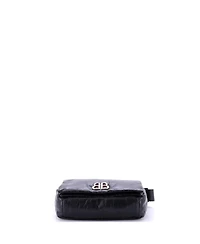 Pre-Owned Balenciaga Small Monaco Messenger Flap Bag Leather